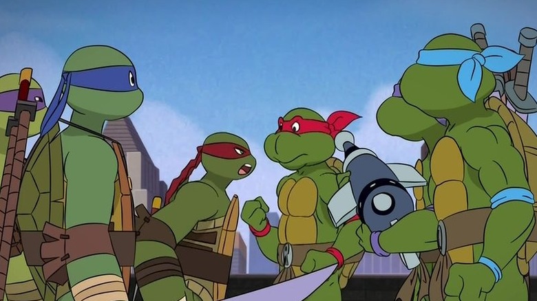 Two TMNT teams meet