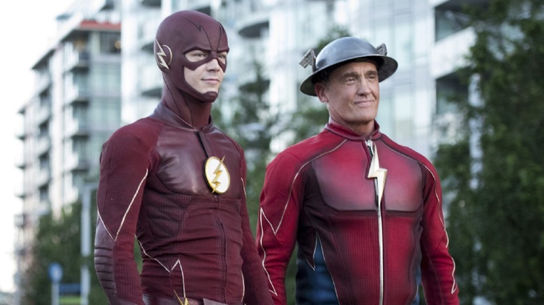 Two Flash's smile