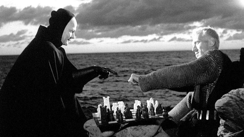 The Seventh Seal chess game with Death