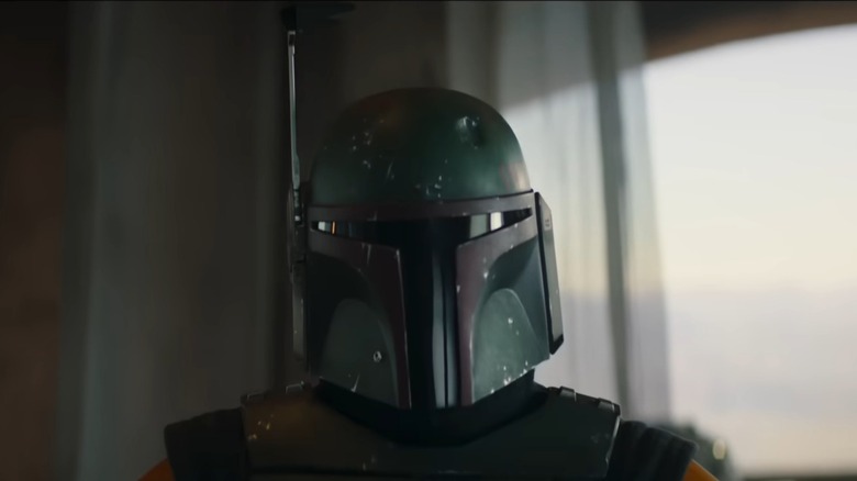 Boba Fett wearing helmet