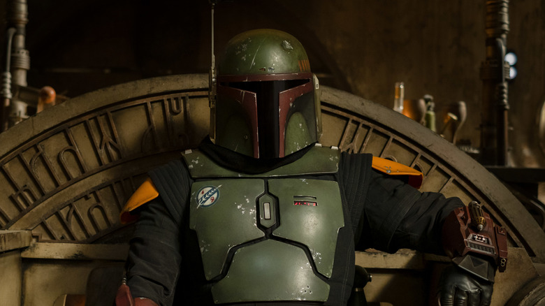 Boba Fett wearing helmet