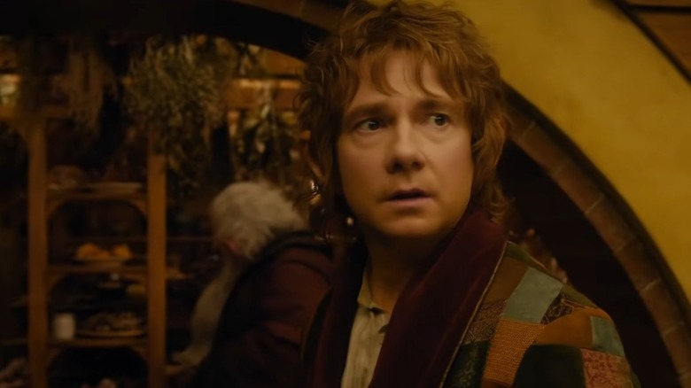 Bilbo looking distressed