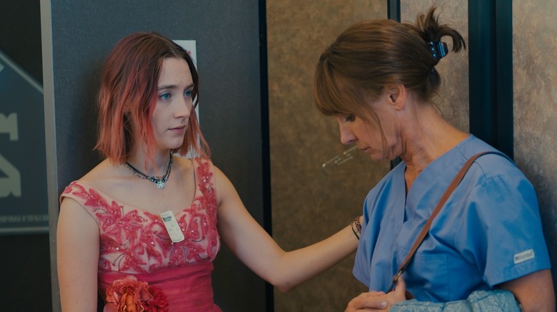 Lady Bird talking to mother