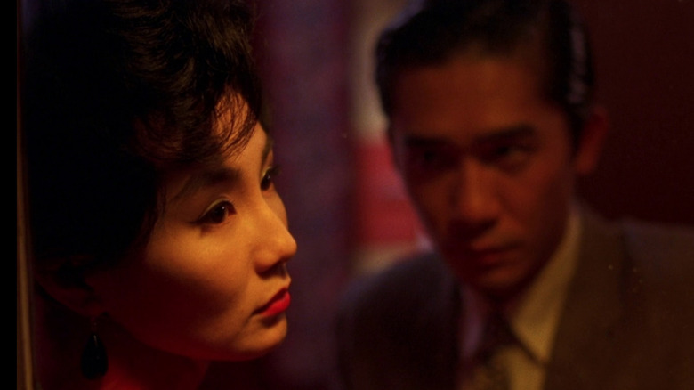 Tony Leung gazes at Maggie Cheung