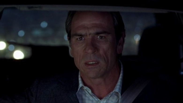 Tommy Lee Jones in car