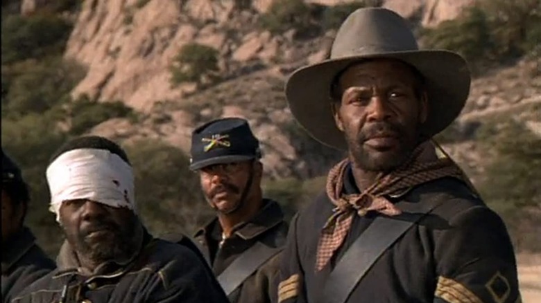 Buffalo Soldiers Danny Glover looks into distance