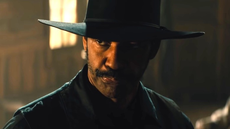 The Magnificent Seven Denzel Washington glares