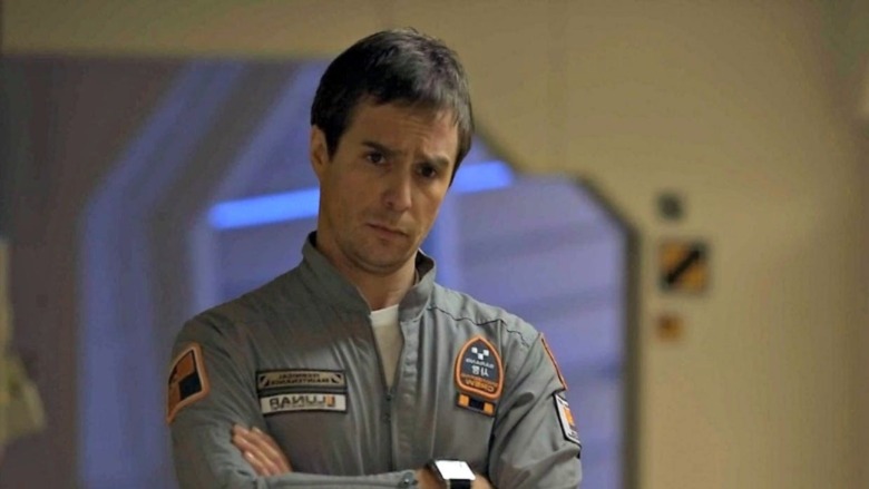 Sam Bell wearing flight suit