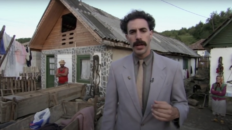 Borat standing
