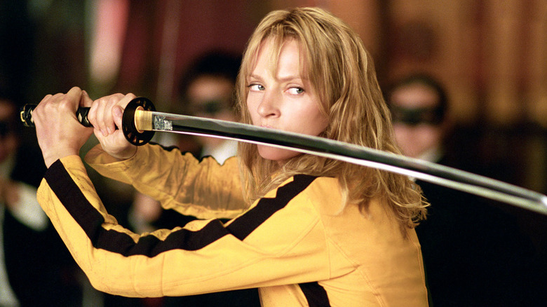 Uma Thurman wields sword