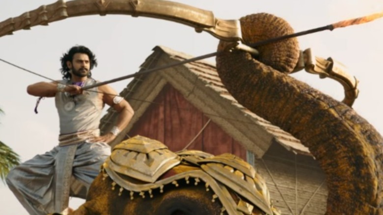 Bahubali atop an elephant