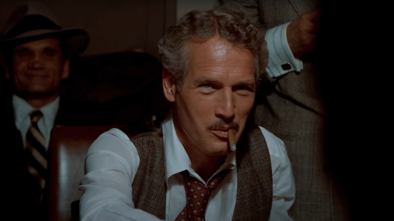 Paul Newman plays poker