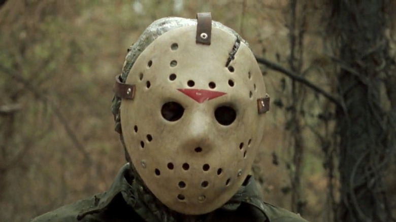 Jason hunts for victims in the woods