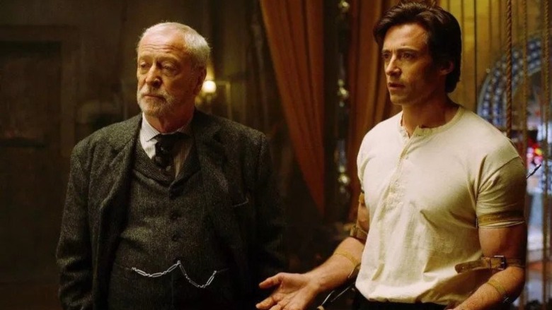 Michael Caine with Hugh Jackman