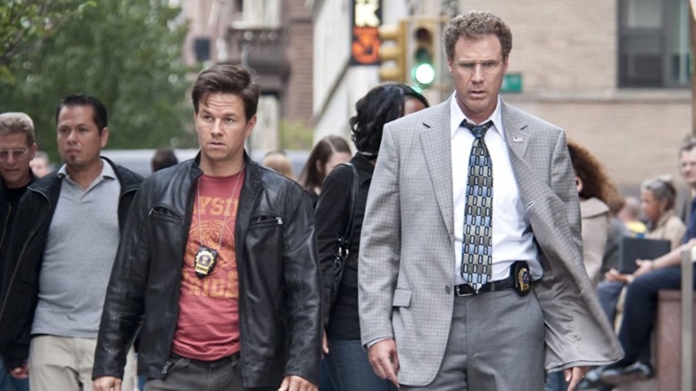 Mark Wahlberg and Will Ferrell in The Other Guys walking