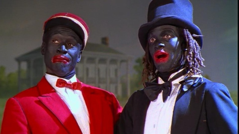 Manray and Womack in blackface