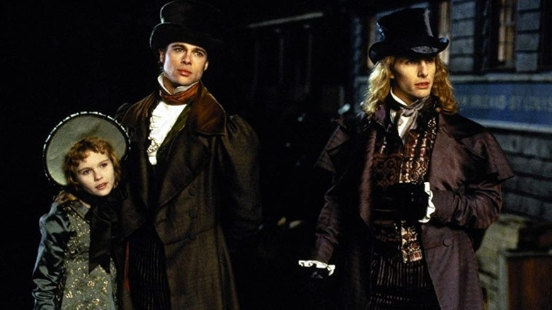 Brad Pitt, Tom Cruise and Kirsten Dunst as Louis, Lestat and Claudia in Interview With A Vampire.
