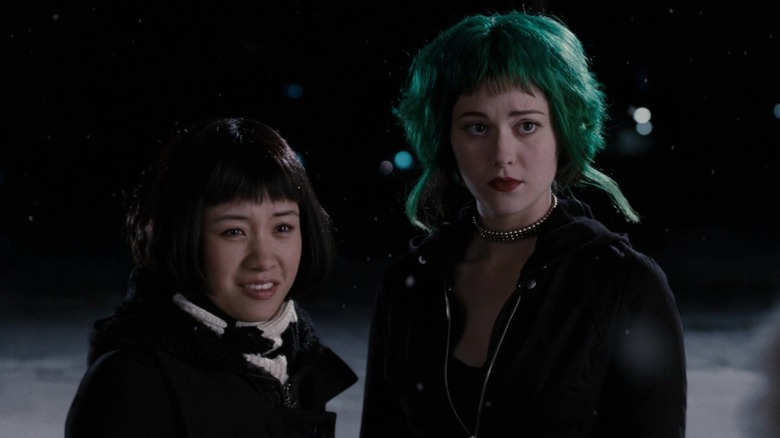 Knives Chau and Ramona Flowers on snowy street