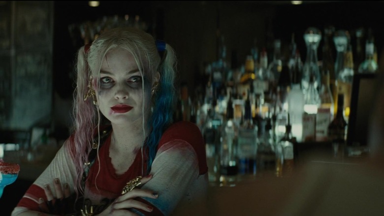 Harley Quinn soaking wet