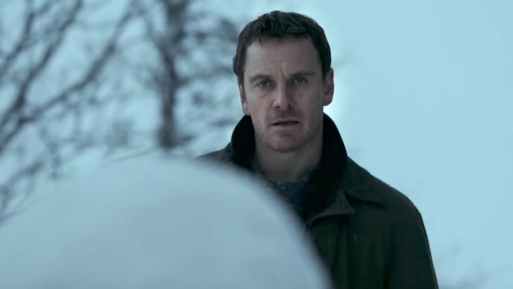 Michael Fassbender as Harry Hole in "The Snowman"