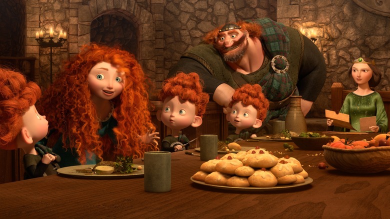 Merida with her family