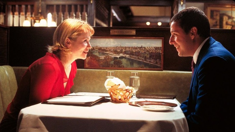 Adam Sandler and Emily Watson dining