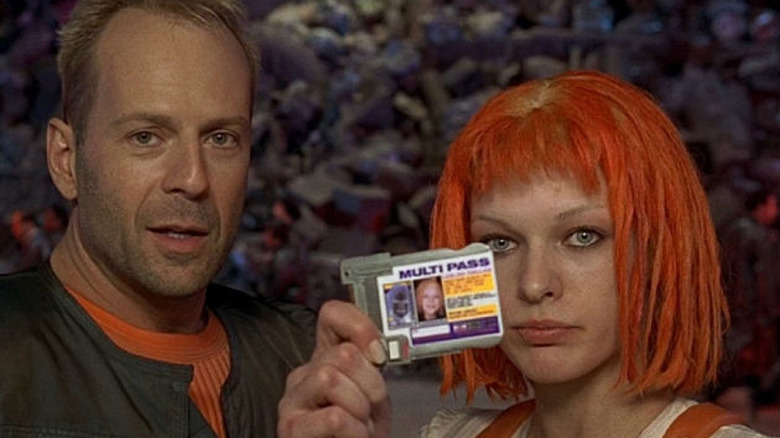 Leeloo holding her multi pass