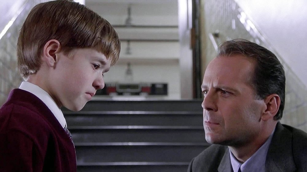 Haley Joel Osment and Bruce Willis in The Sixth Sense