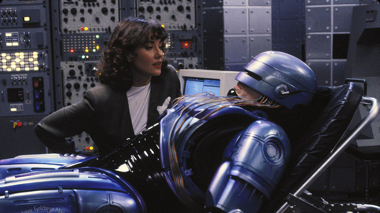 Robocop is examined by a scientist