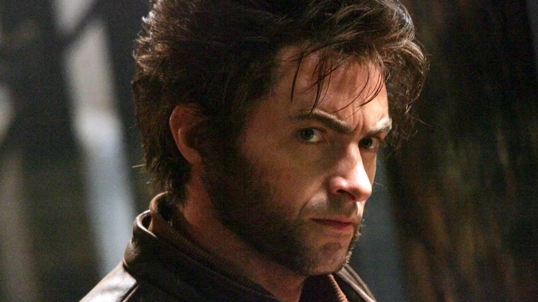 Wolverine glaring