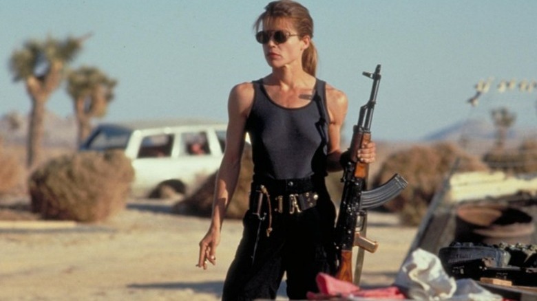 Sarah Connor prepares for battle