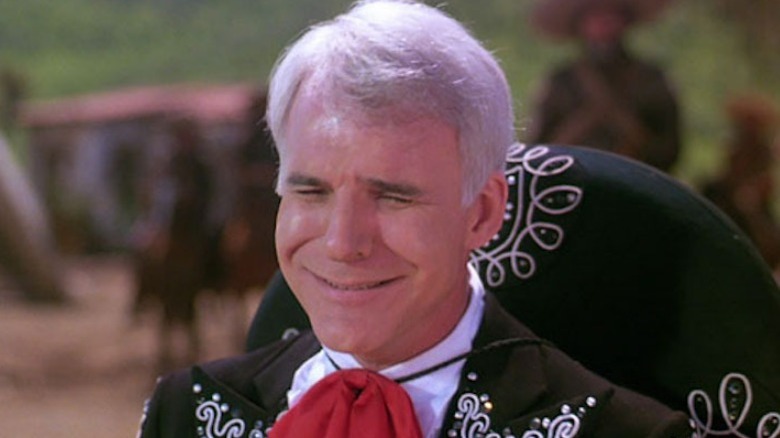 Steve Martin with fake smile