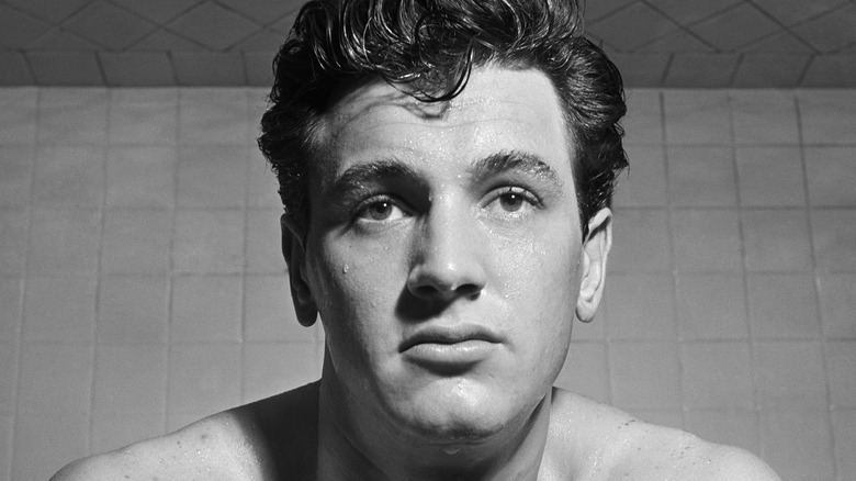 Rock Hudson tight-lipped