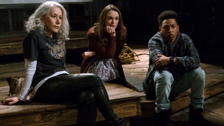 Helen Mirren, Keira Knightley, and Jacob Latimore in Collateral Beauty