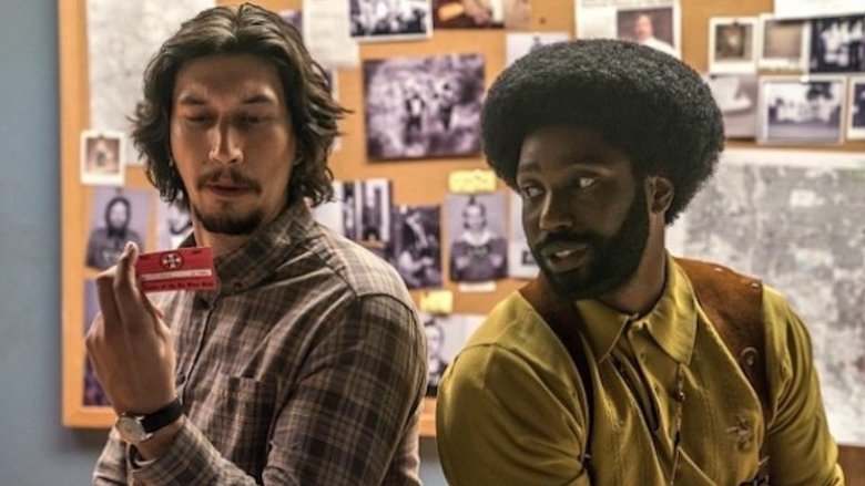 Adam Driver and John David Washington in BlacKkKlandman