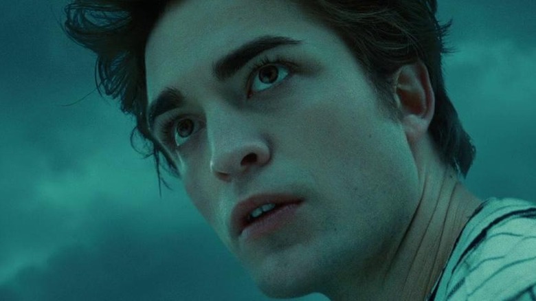 Edward Cullen looks up