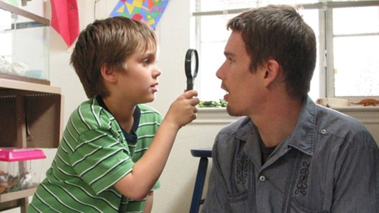 Ellar Coltrane and Ethan Hawke in Boyhood