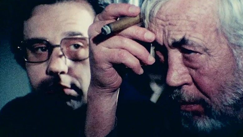 Peter Bogdanovich and John Huston in The Other Side of the Wind