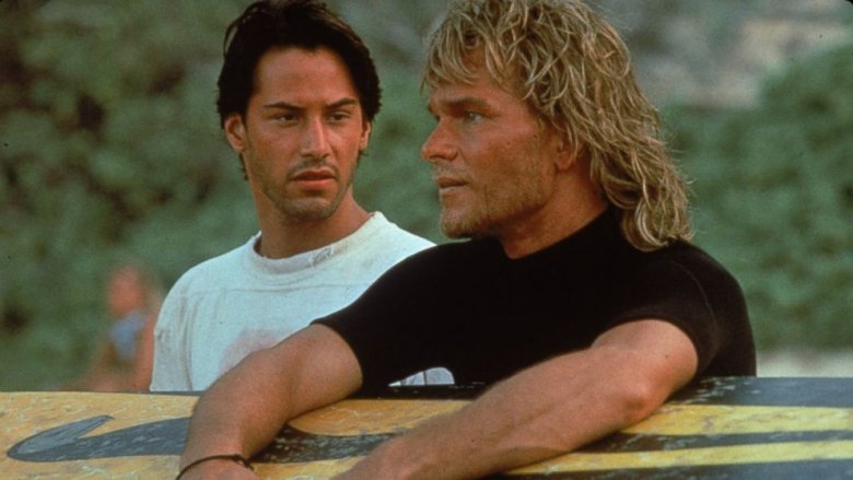 Keanu Reeves and Patrick Swayze in Point Break