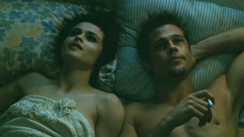 Marla Singer Tyler Durden in bed