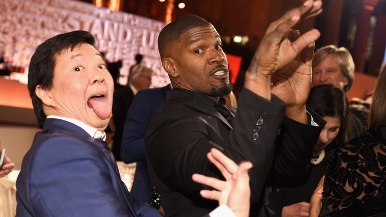 Jamie Foxx and Ken Jeong react in "All-Star Weekend" (2016)