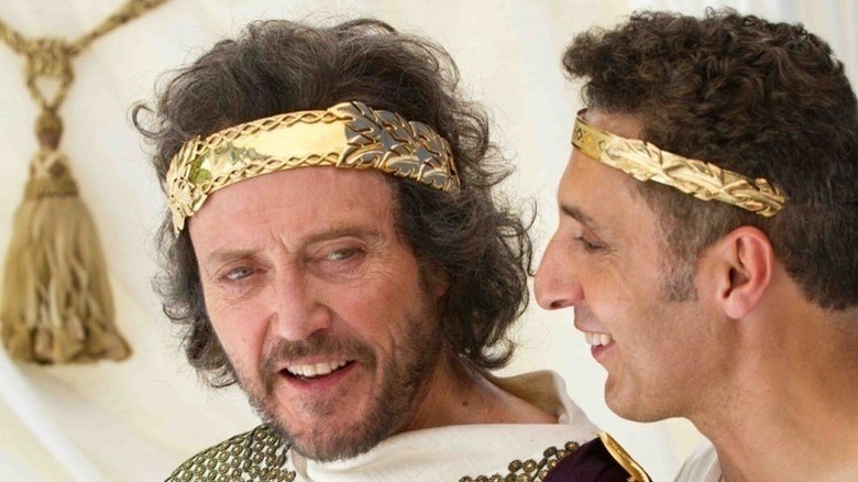 Zeus and Hades share a laugh in "Gods Behaving Badly" (2012)