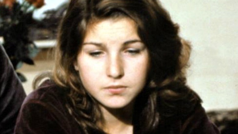 Tatum O'Neal looking sad in "Prisoners" (1982)