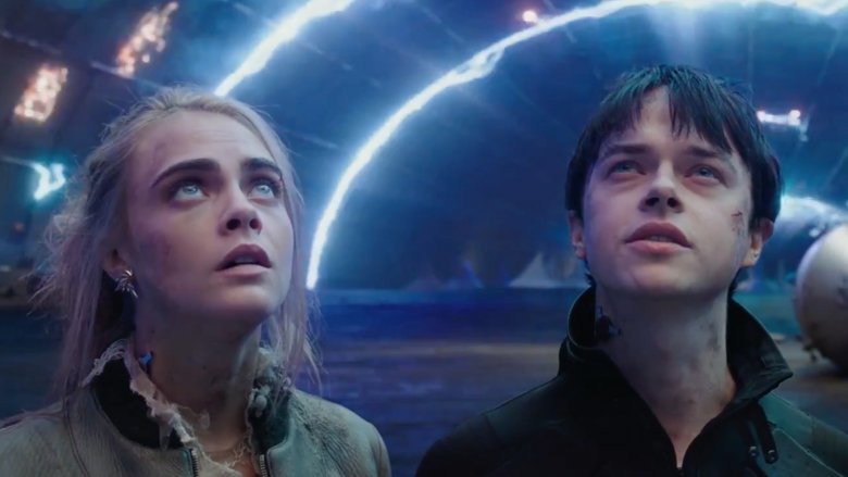 Dane DeHaan and Cara Delevingne in Valerian and the City of a Thousand Planets