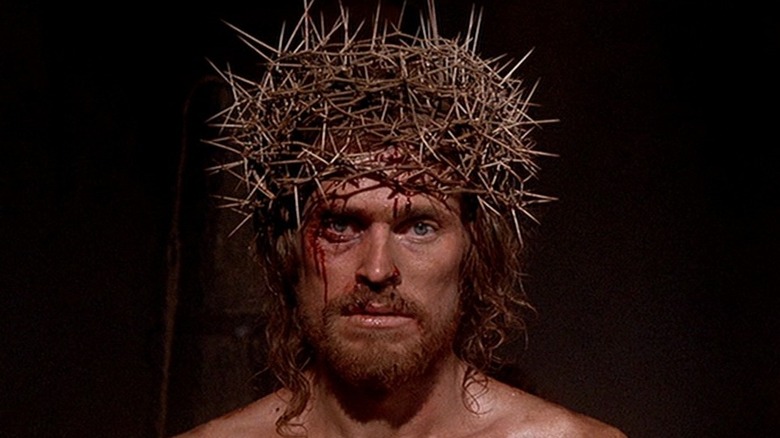 Jesus wears a crown of thorns