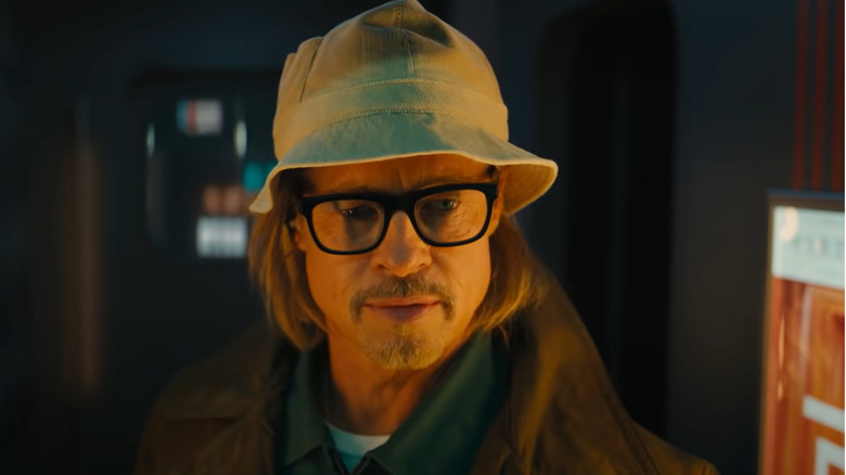 Brad Pitt wearing hatt