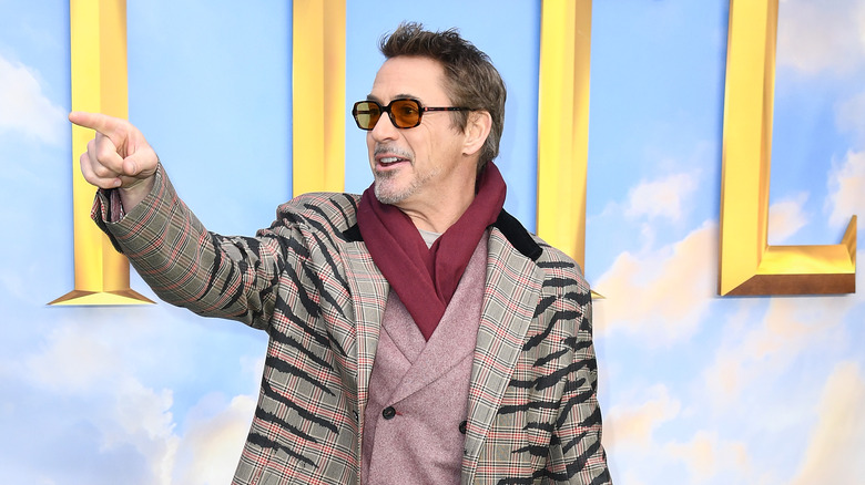Robert Downey Jr. on a red carpet