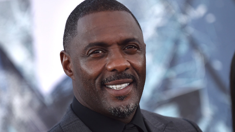 Idris Elba smiling