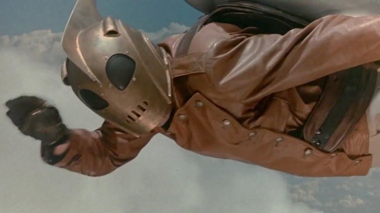 The Rocketeer flying