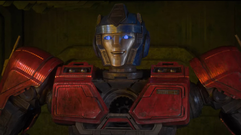 Optimus Prime smiling